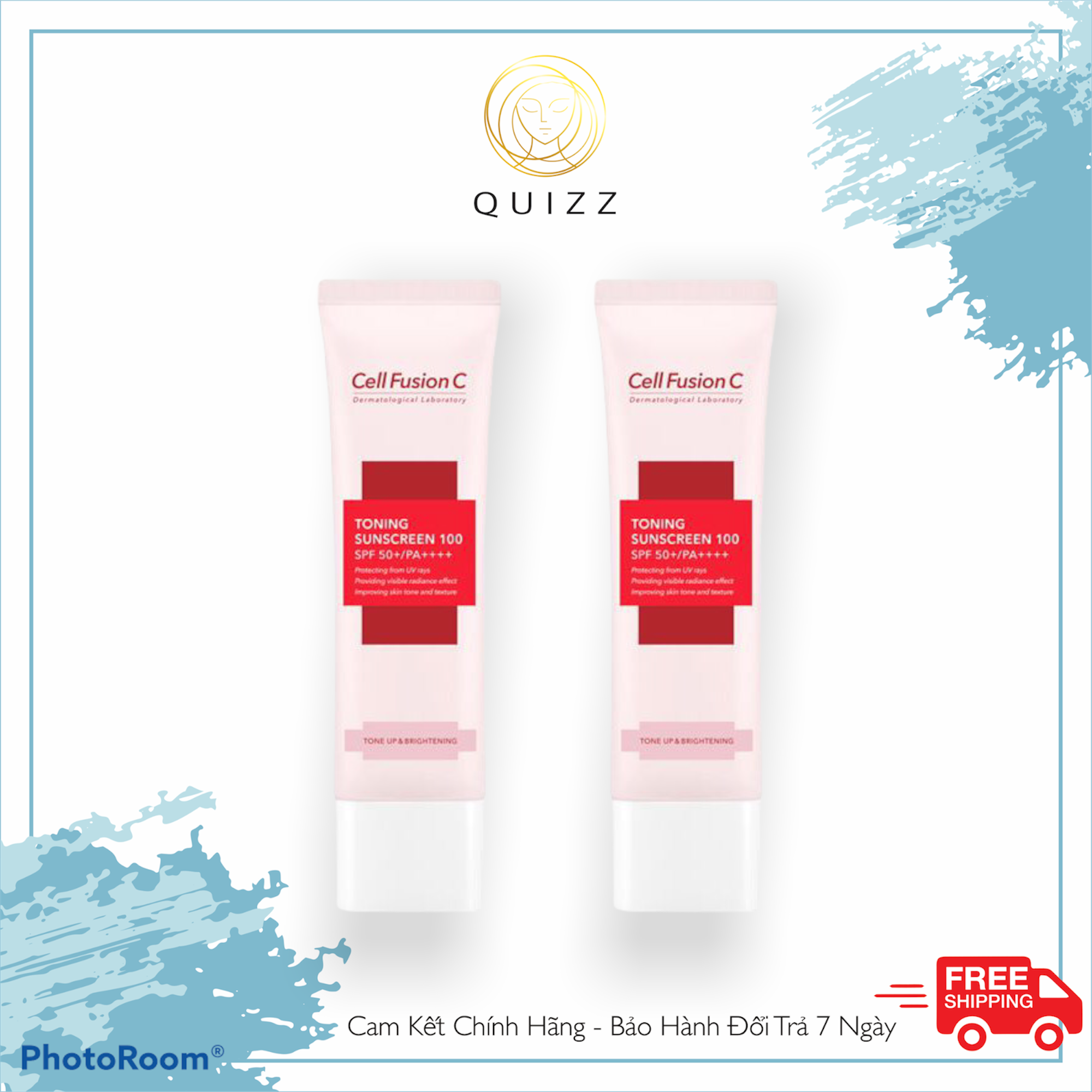 Kem Chống Nắng Cell Fusion C Toning - Hồng_Quizz Cosmetics