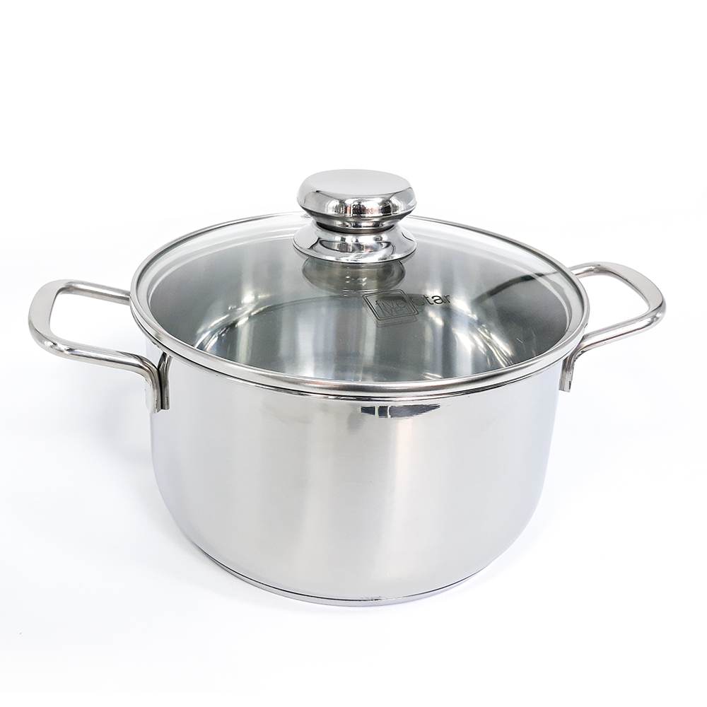 Nồi Fivestar inox cao cấp 304 đáy từ 3 lớp 20cm/24cm/26cm Nồi inox sử dụng cho bếp từ và mọi loại bế