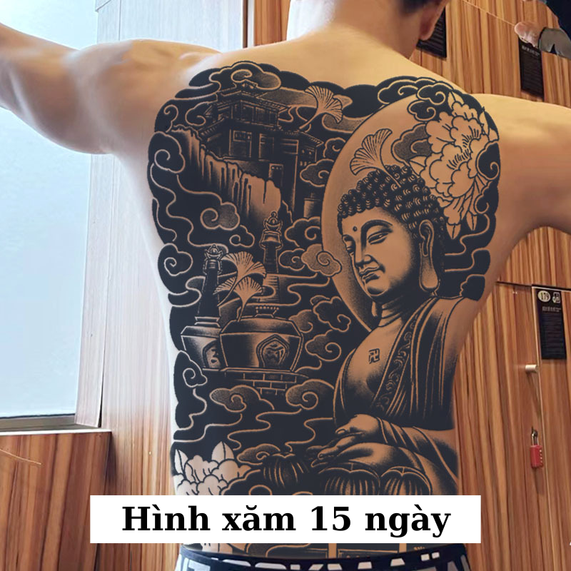 Hình xăm 15 ngày hình xăm dán hình xăm dán full lưng