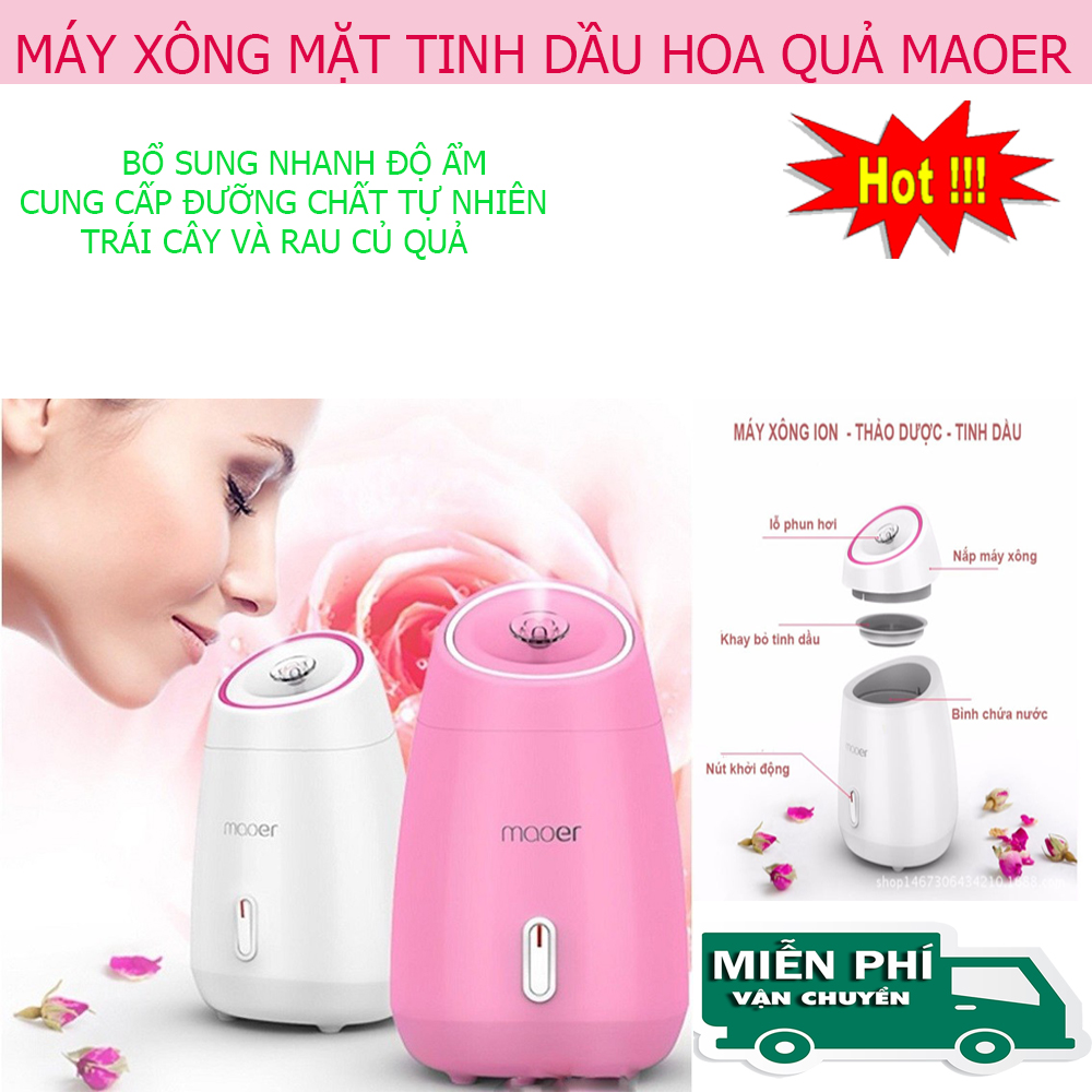 Máy Xông Hơi Mặt Hiệu quả nhanh sử dụng với hoa quả tự nhiêngiúp da sáng hơncăng mịn hơn.MUA NGAY + TẶNG 01 MÓC DÁN ĐT