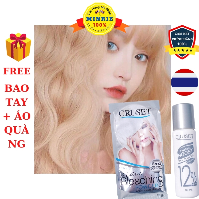 [HCM]Thuốc tẩy tóc Thái Lan hàng chuẩn công ty đạt chứng nhận GMP đảm bảo an toàn giúp hỗ trợ nhuộm những màu sáng- Thái Lan