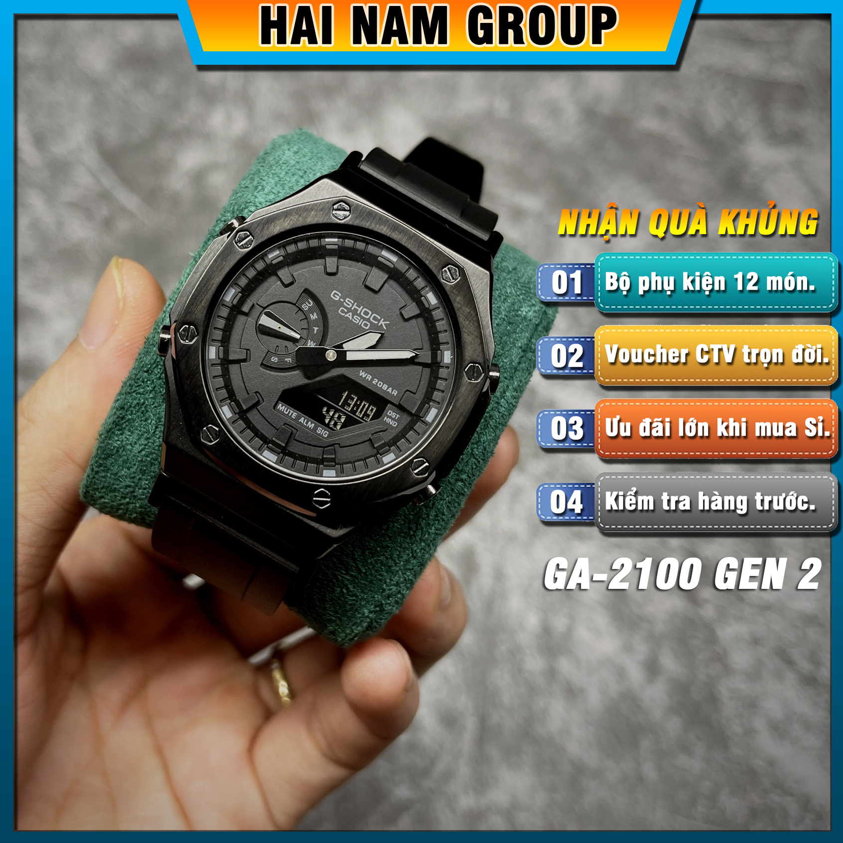 Đồng hồ nam G-SHOCK GA 2100 Custom AP Gen 2 | GA-2100 HNG205