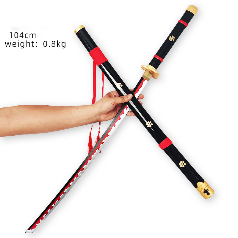 [DÀI 105CM] Kiếm gỗ BẢN ANIME cosplay hóa trang nhân vật Roronoa Zoro trong one piece katana nhật bả