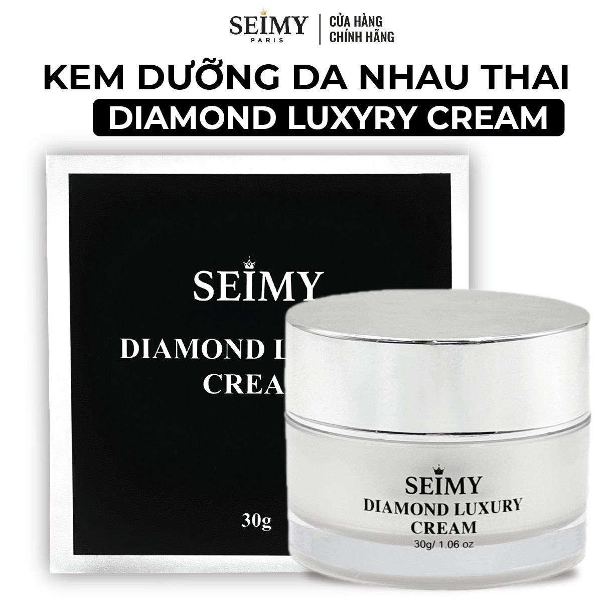 Kem dưỡng da mặt nhau thai SEIMY - Diamond Luxury Cream 30g