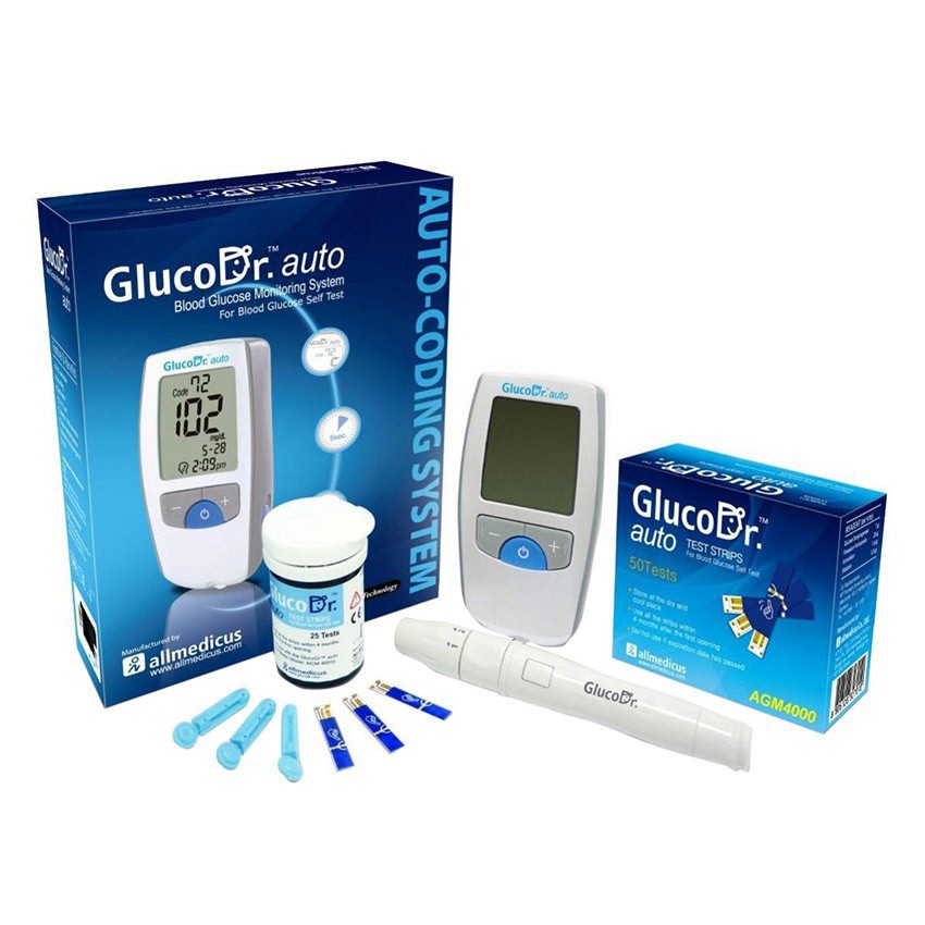 Máy Đo Đường Huyết Gluco Dr Auto Agm 4000 (Trắng)