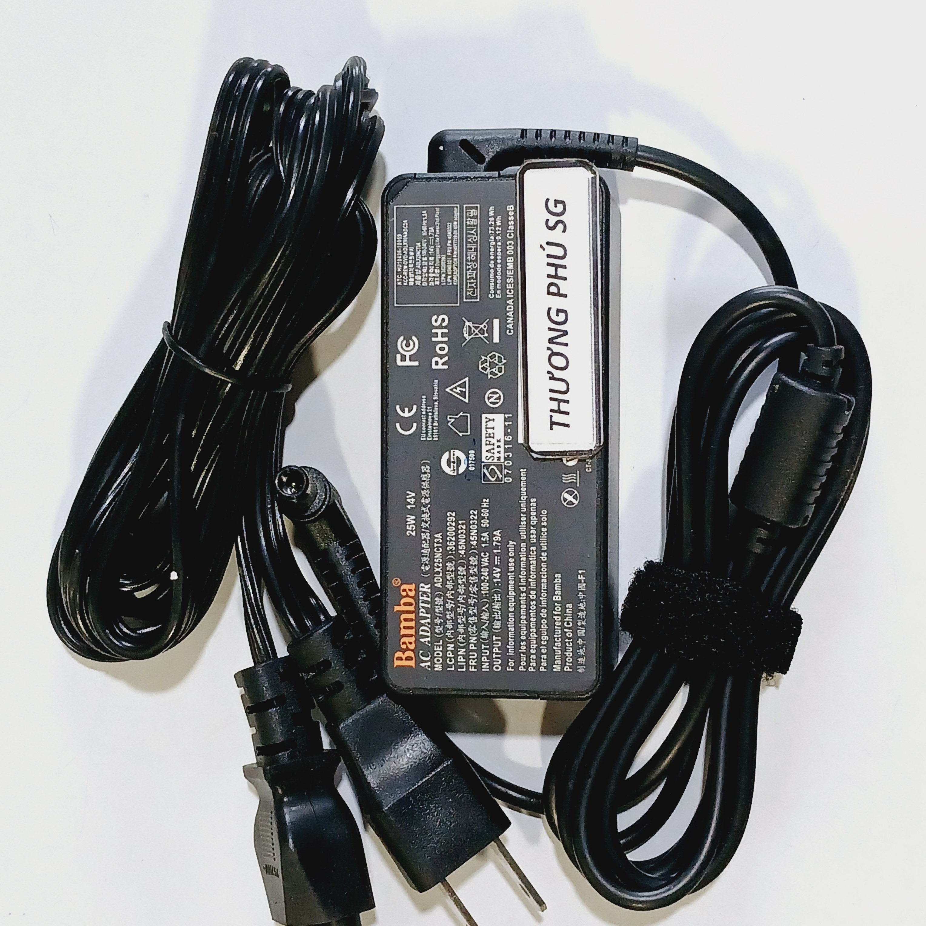 Nguồn màn hình Adapter LCD 14V - 1.79A cho LCD LG Samsung / Đầu kim tròn 6.5mm x 4.4mm