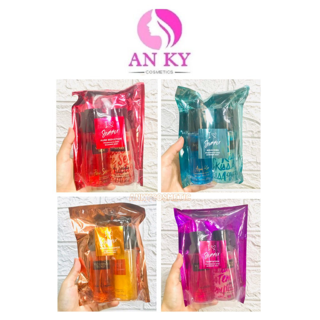 Set 2 Chai Nước Hoa Xịt Thơm Toàn Thân Body Mist Victorias Secret