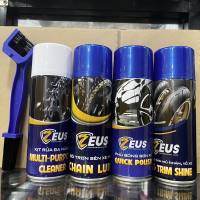 COMBO Dưỡng sên ZEUS+Vệ sinh sên ZEUS+Dưỡng nhựa nhám ZEUS phủ bóng sơn xe Zeus Kèm Bàn Chải 3D (mua combo hoặc mua riêng)