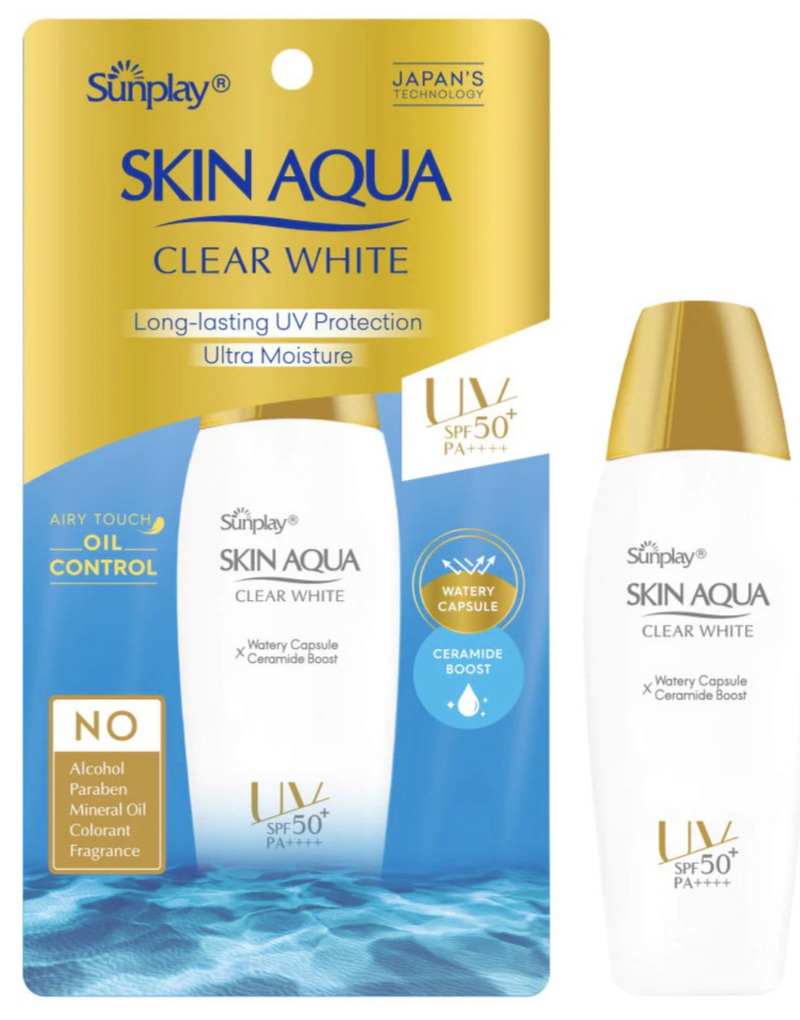 [Hcm]Chống Nắng Sunplay Skin Aqua Clear White 55G( Nắp Đồng)