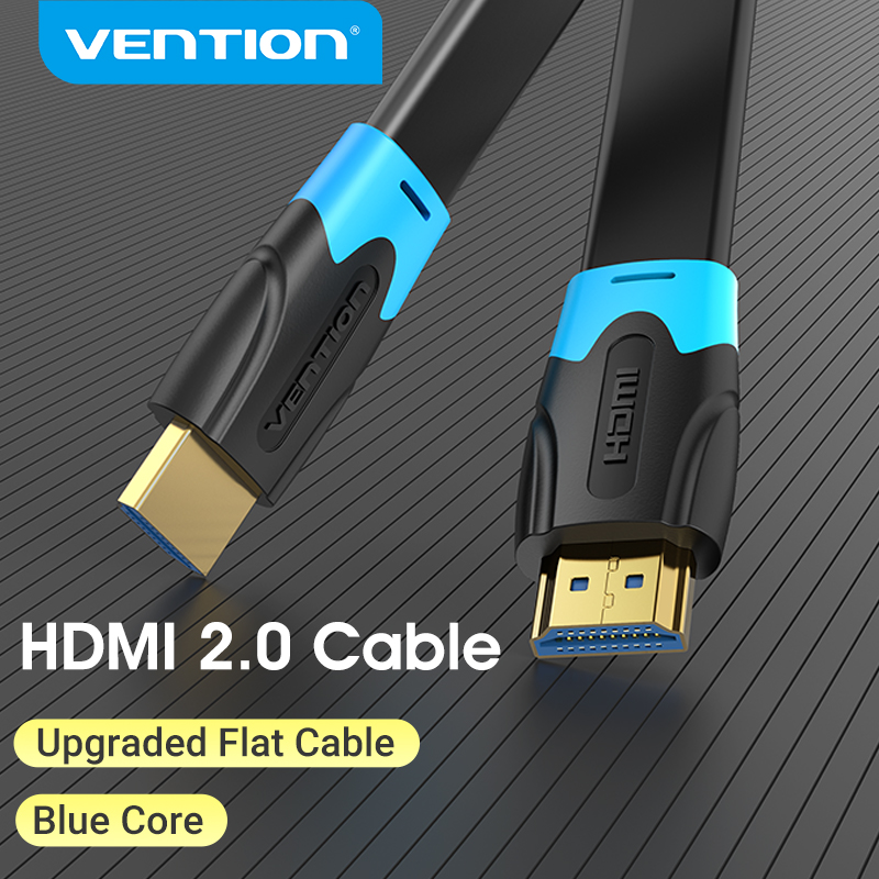 Vention dây cáp dẹt HDMI 2.0 HDMI to HDMI Cable 4K 3D 60FPS Cable Ethernet Adapter flat line cáp HD