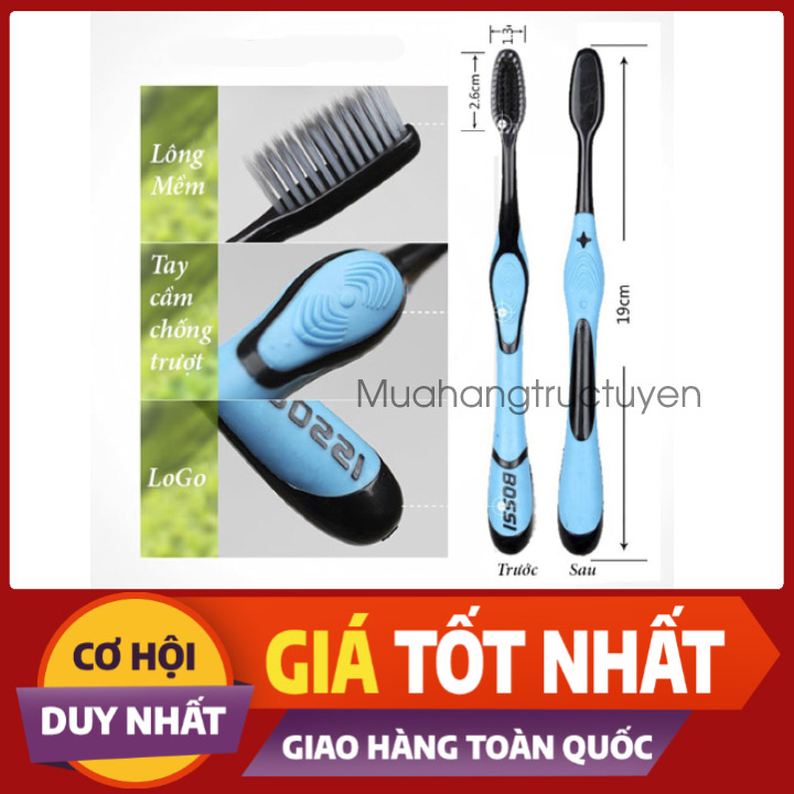 Bàn Chải Đánh Răng Người Lớn Mềm Mịn Công Nghệ Hàn Quốc Mẫu Mã Đẹp Mắt - Số Lượng 4 Psc