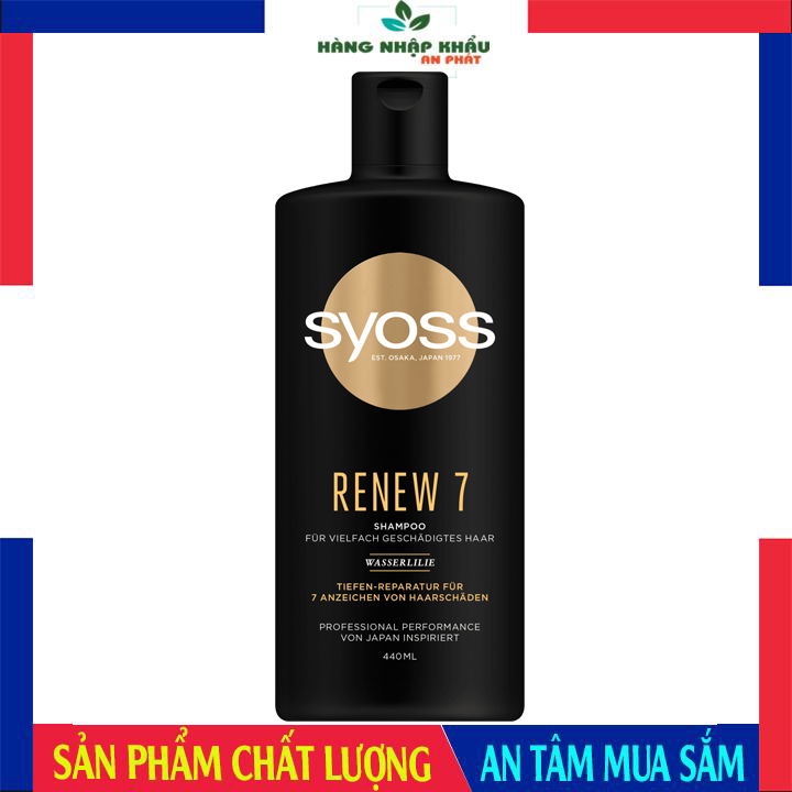 Dầu Gội Syoss Renew 7 Dành Cho Tóc Khô Và Chẻ Ngọn 440Ml