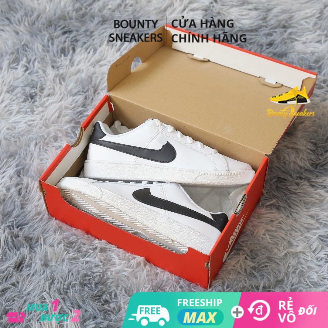 Giày Sneaker Nike Court Royale "Black White" 749747-107 - Hàng Chính Hãng