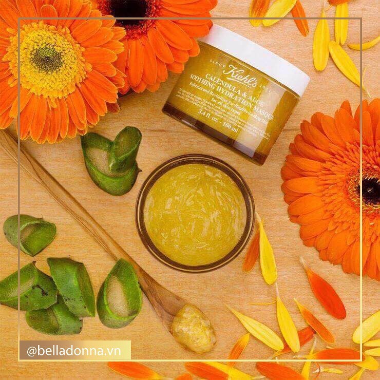 [Hcm]Mặt Nạ Dưỡng Ẩm Sáng Da Hoa Cúc & Lô Hội Kiehl’s Calendula & Aloe Soothing Hydration Mask 14Ml