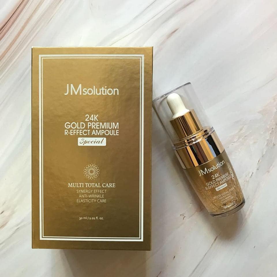 Tinh Chất Dưỡng Da Jm Solution 24K Gold Premium R-Efect Wrinkle Essence Special 30Ml