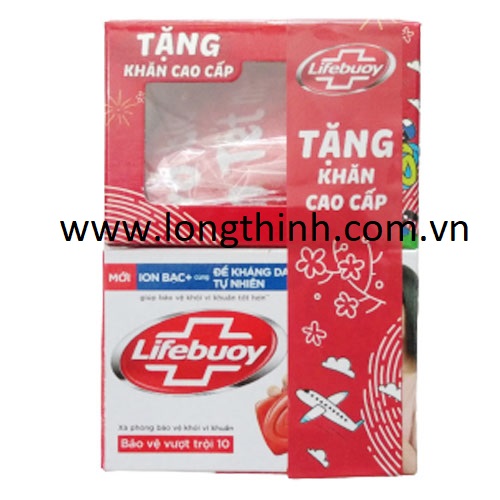 [Hcm]Lốc 03 Xà Bông Cục Lifebuoy 90G Tặng Khăn