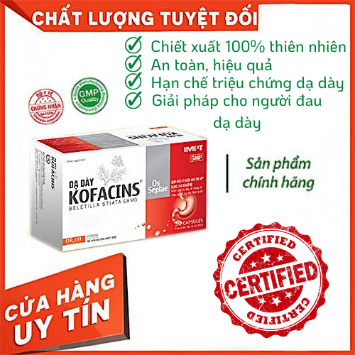 Thực Phẩm Bảo Vệ Dạ Dày KOFACINS Chiết Xuất Thiên Nhiên - Bảo Vệ Dạ Dày Khỏi Tác Hại Rượu Bia