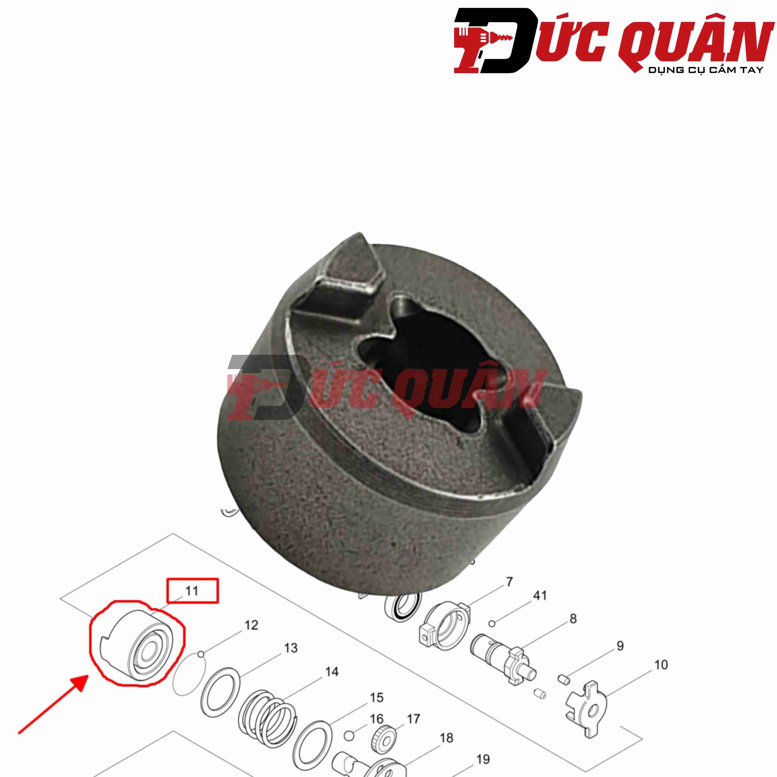 Đầu búa máy MAKITA TD022