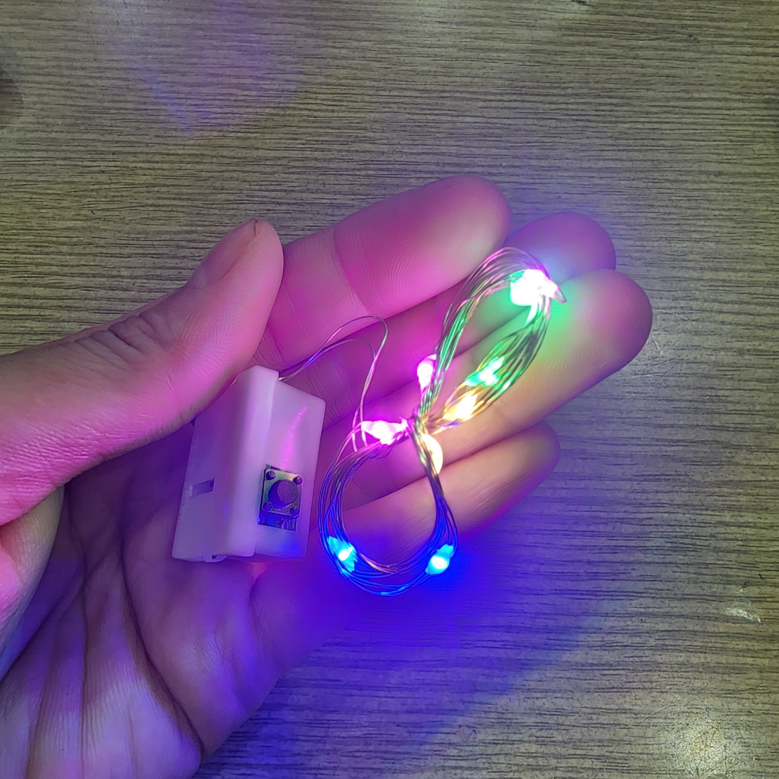 Dây đèn led đom đóm Fairy Light 3 chế độ sẵn pin trang trí Sinh Nhật Giáng Sinh Lễ Tết