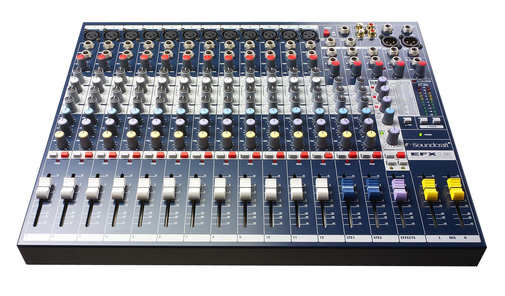 [HCM] Bàn Mixer Soundcraft EFX12 - Mixer sân khấu chuyên nghiệp - Mixer sự kiện