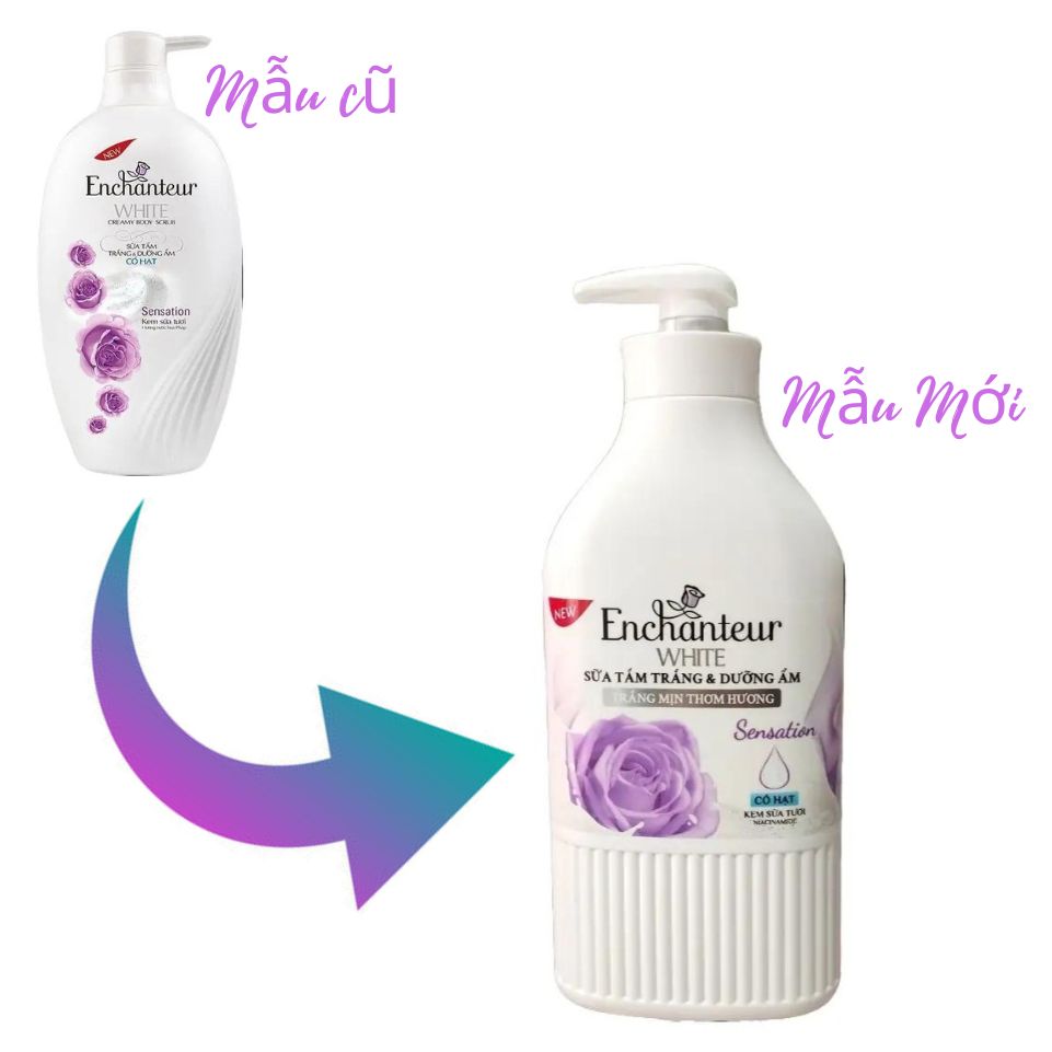 Sữa tắm Enchanteur có hạt màu tím 650g