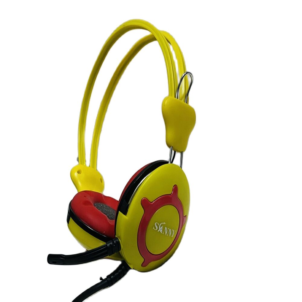 Mới 95-99% Tai nghe chụp tai Trâu vàng SANNY V2K có Mic tai nghe có dây (Màu vàng) - (Shop cực rẻ Sa