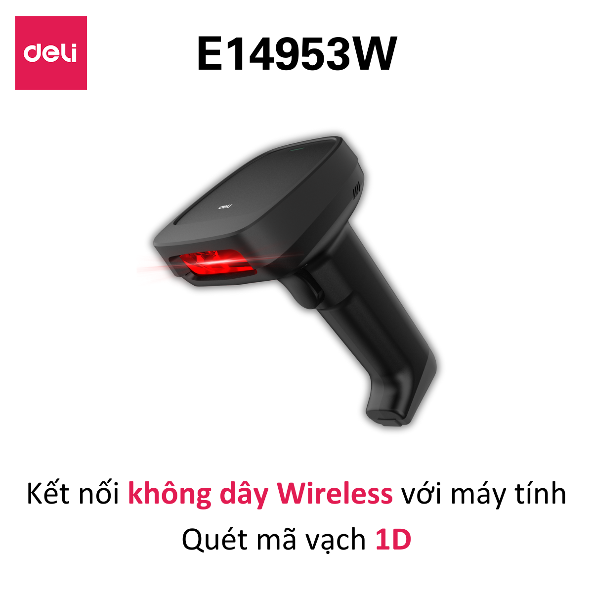 Máy Quét Mã Vạch DELI Máy Quét Đa Tia Kết Nối Có Dây Và Không Dây Quét Các Loại Mã Vạch 1