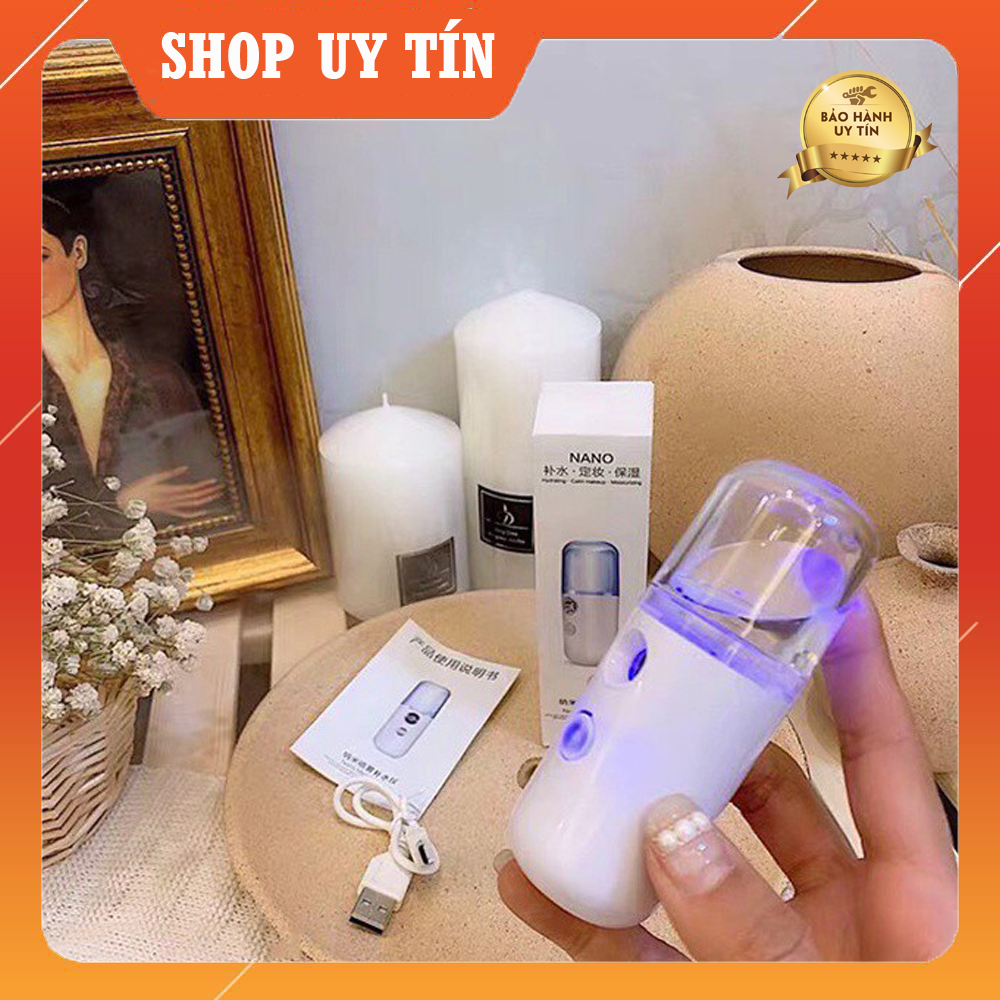 Máy Phun Sương Xịt Khoáng Nano Mini Cầm Tay Hỗ Trợ Dưỡng Da Cấp Ảm Tối Đa