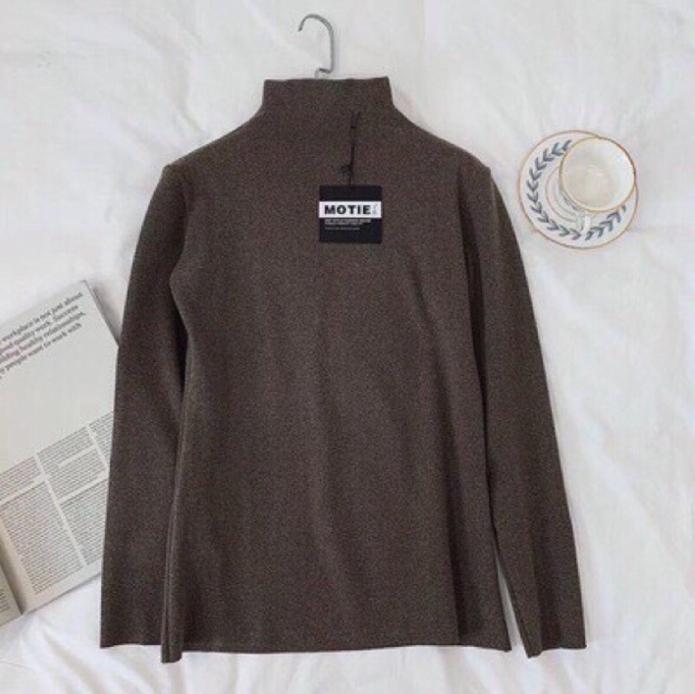 [Hoàn Tiền 15%] Áo Giữ Nhiệt Nữ  Áo Giữ Nhiệt Cổ Lọ 3 Phân Xuất Nhật Motie Dày Dặn Co Giãn 4 Chiều (