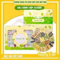 Bánh pía kim sa Tân Huê Viên mix 10 bánh 10 vị bánh pía Sóc Trăng đồ ăn vặt Sài Gòn