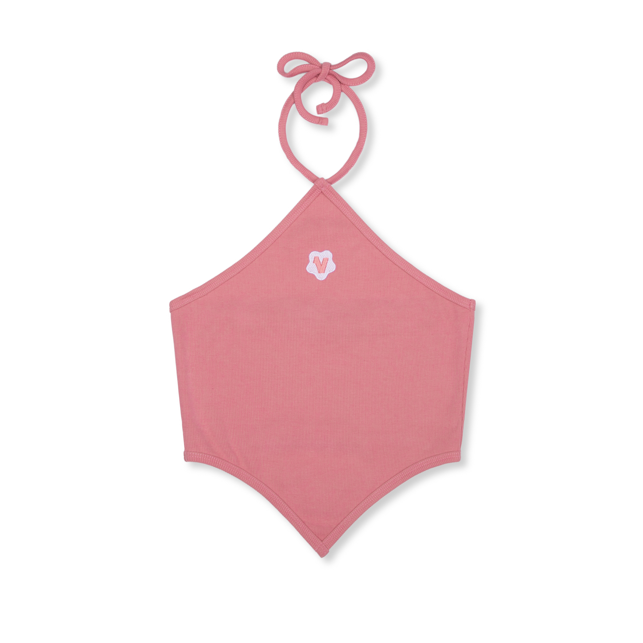 Áo croptop cổ yếm nữ Vicolas cột dây chất contton thun gân - VICO3 YẾM CROPTOP