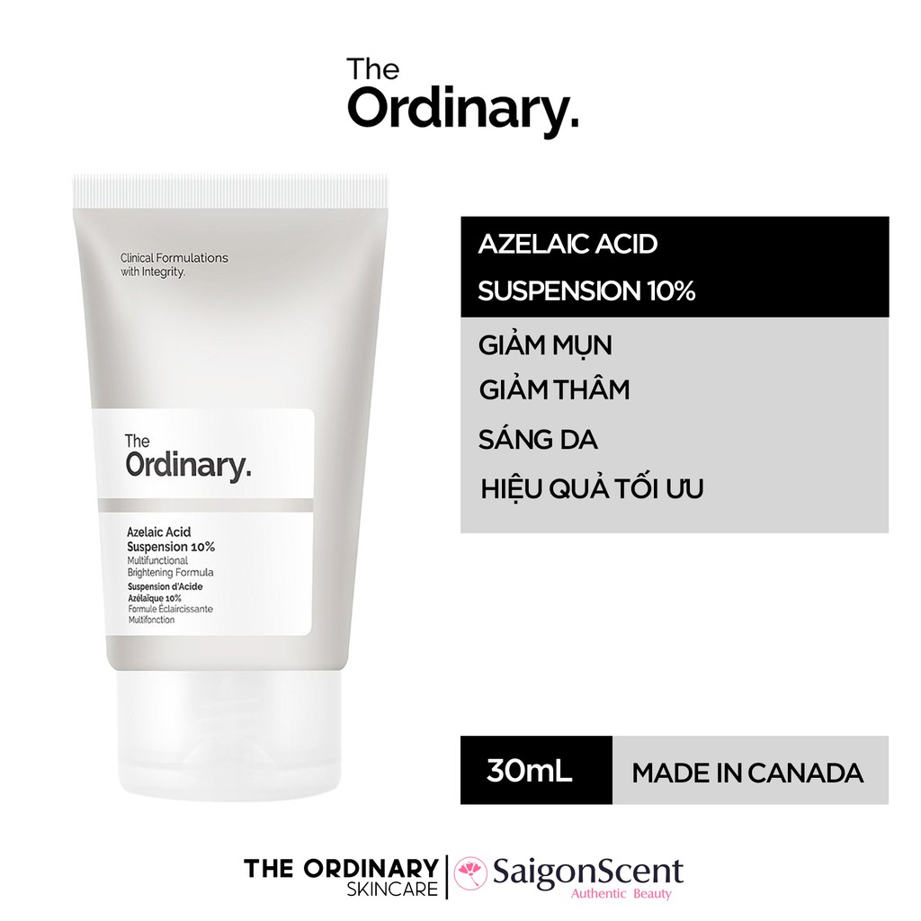 [Hcm]Kem Dưỡng Giảm Thâm Mụn The Ordinary - Azelaic Acid Suspension 10% 30Ml