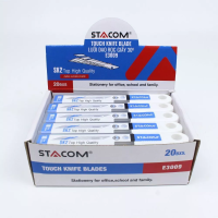 (200 Lưỡi) Lưỡi Dao Rọc Giấy Văn Phòng 30 độ SK2 STACOM - Lưỡi Nhỏ - E3009