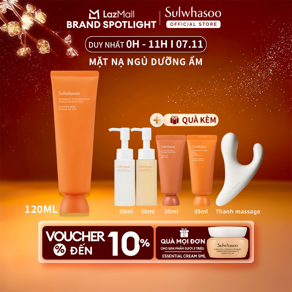 Mặt Nạ Ngủ Hàn Quốc Dưỡng Ẩm Phục Hồi Da Sulwhasoo Overnight Vitalizing Mask Ex 120ml