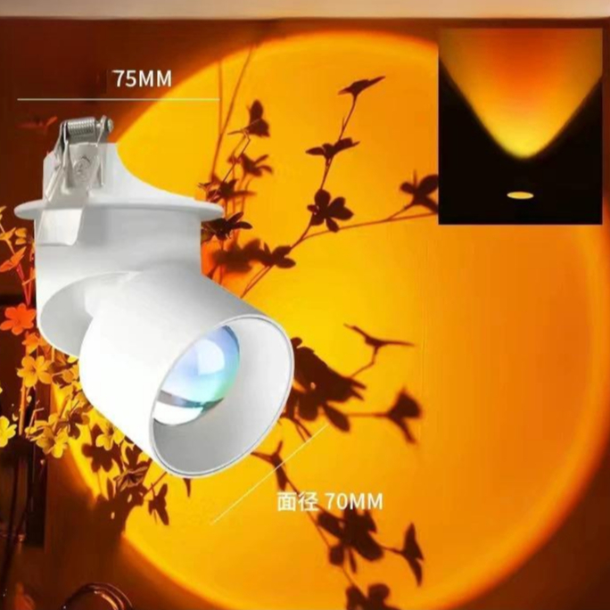Đèn hoàng hôn đèn rọi chiếu tranh decor xoay 350 độ gắn trần gắn tường MOGEE MKF33
