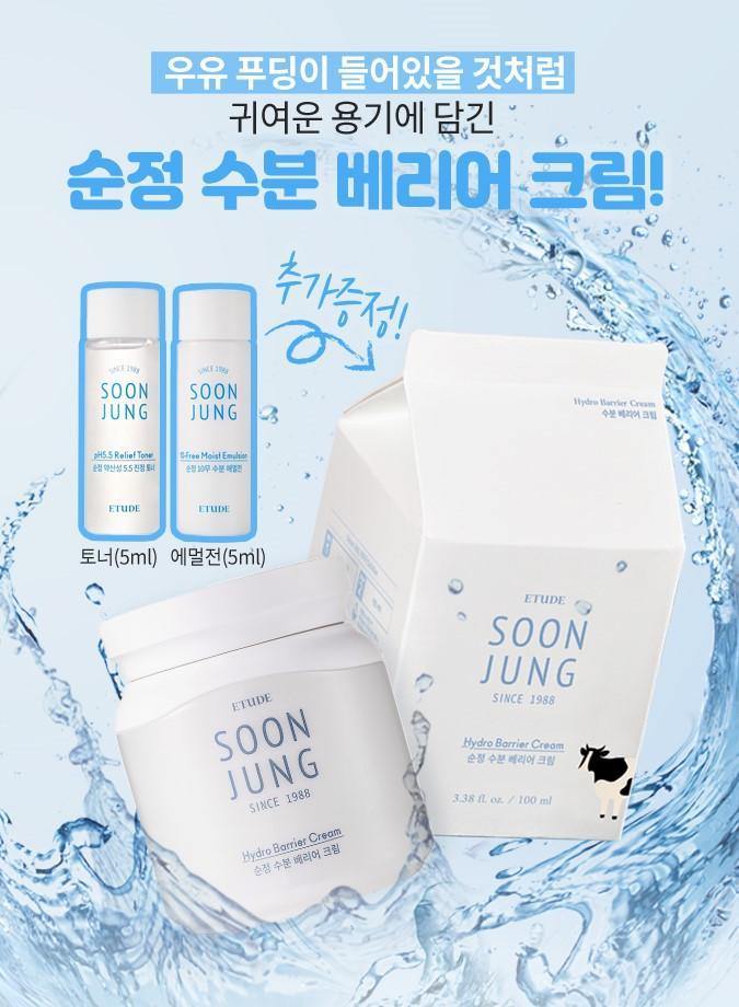 [Hcm]Kem Dưỡng Ẩm Soon Jung Hydro Barrier Cream Milky 100Ml