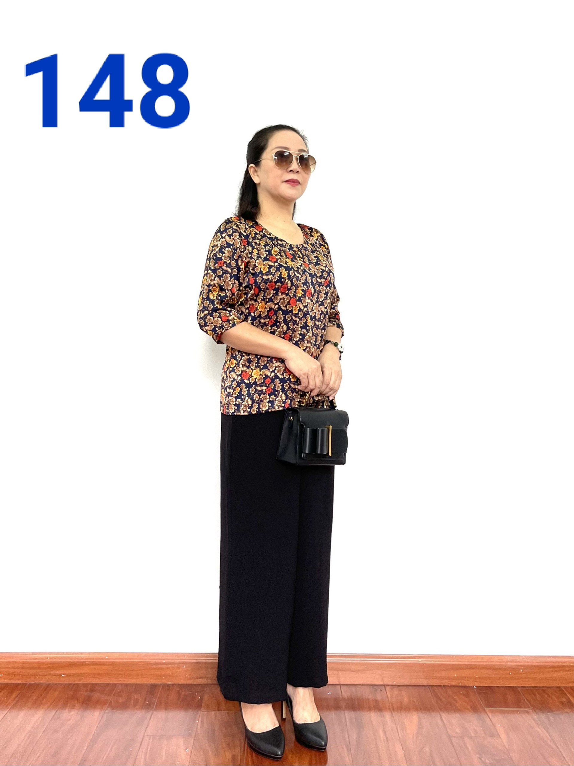 Bộ Đồ Trung Niên - Bộ Phối Áo Lụa Satin và Quần Đũi Cao Cấp - Dành Cho Phụ Nữ Việt Nam 2021 - Tuấn T