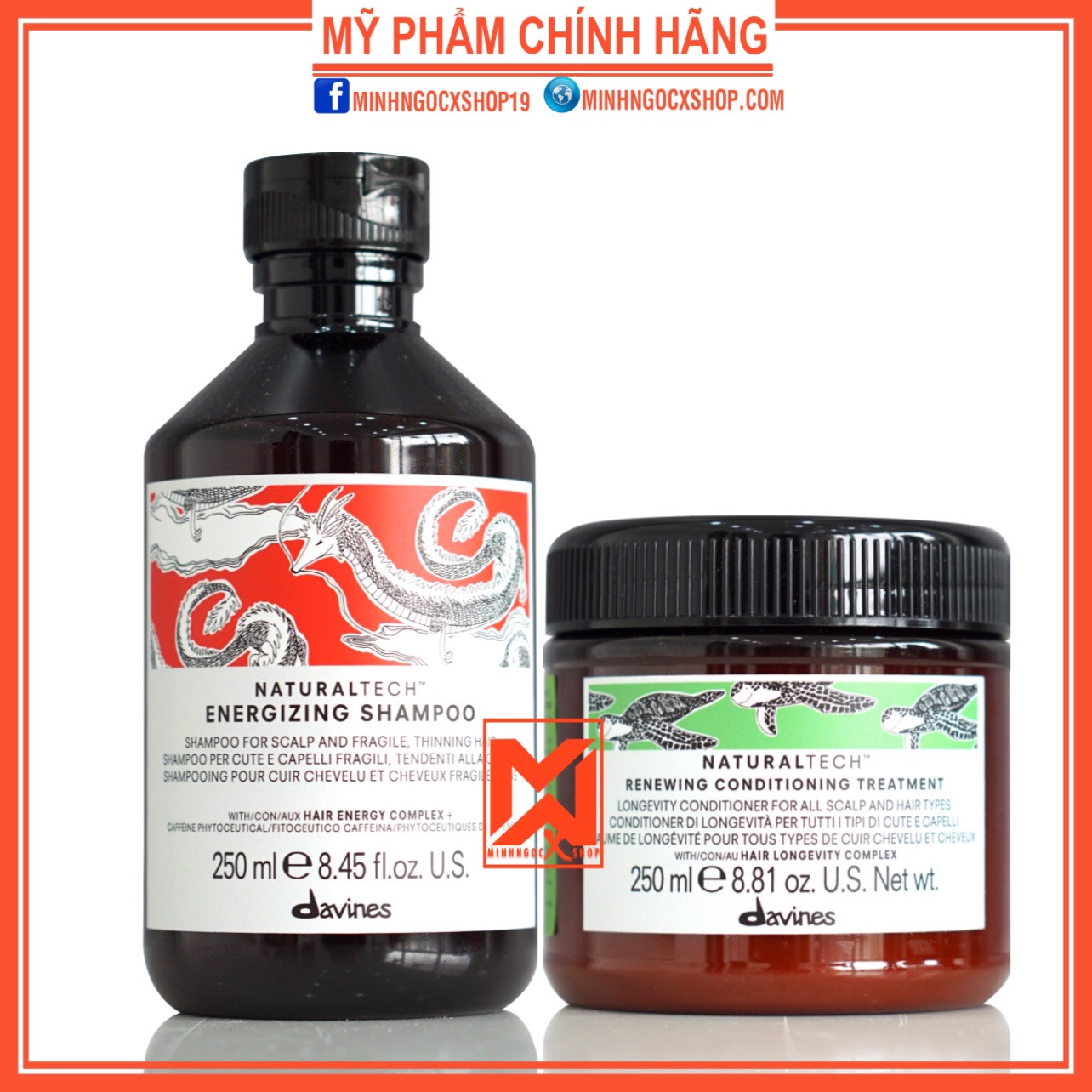 Dầu Gội Chống Rụng Và Dầu Xả Trường Thọ Davines 250Ml Chính Hãng