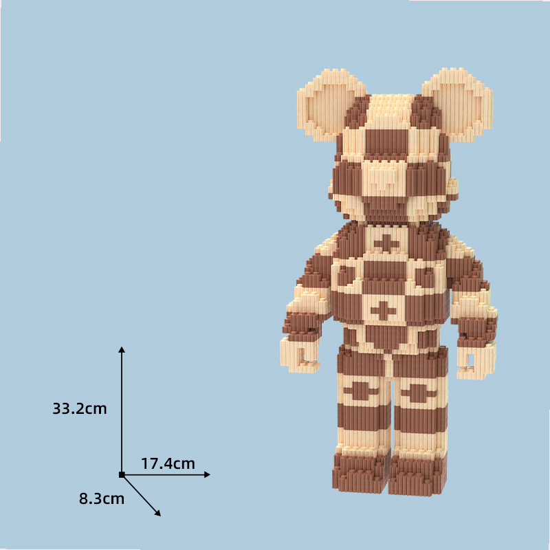 TẶNG KÈM BÚA  Mô hình lắp ráp gấu Bearbrick LEGO Gấu Bearbrick Chanel Lv  83cm gấu Bearbrick Supreme 93cm trang trí nhà ở phòng khách  Lazadavn