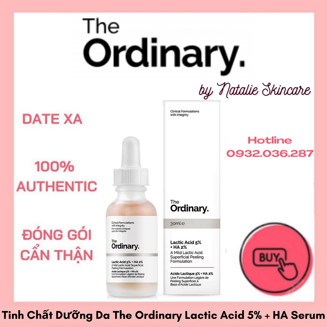 Tinh Chất Dưỡng Da The Ordinary Lactic Acid 5% + Ha Serum