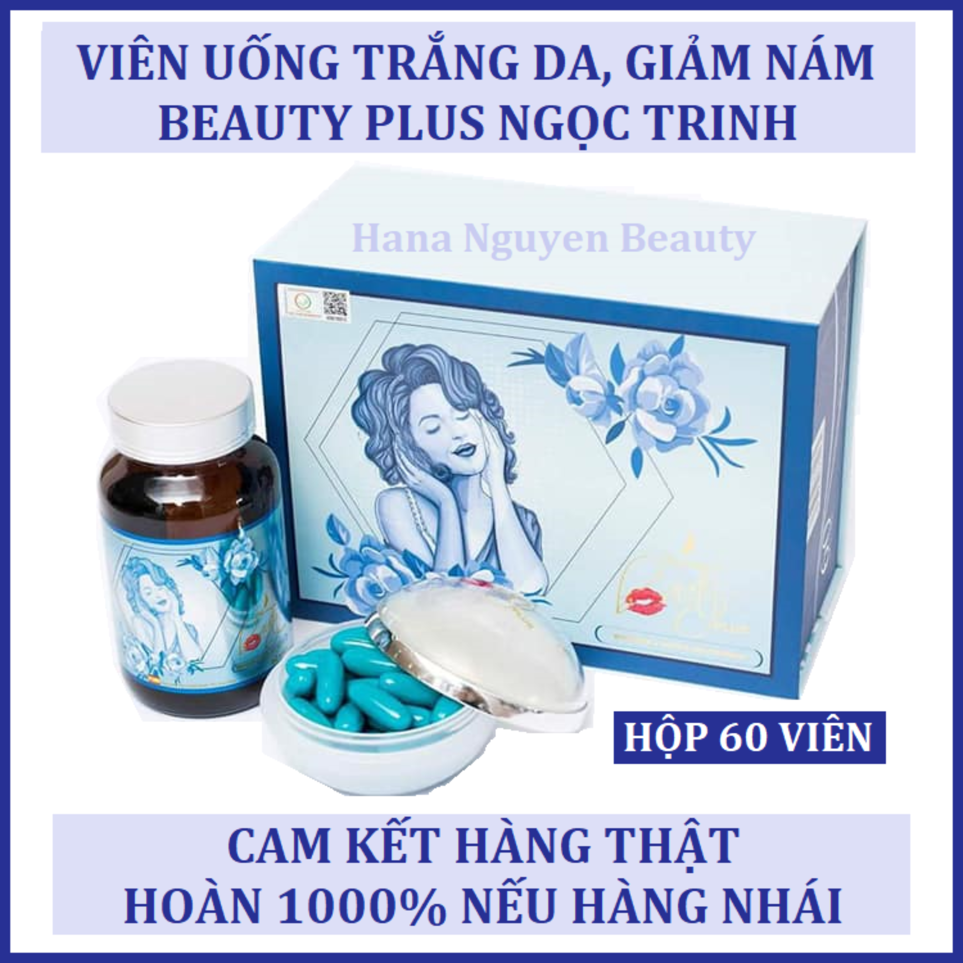 Viên Uống Trắng Da Beauty Plus Ngọc Trinh - Cam Kết Hàng Thật 100%