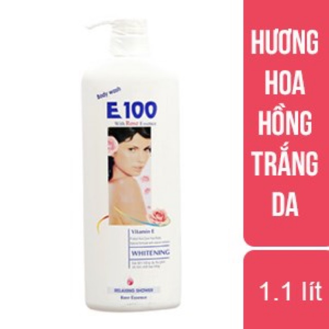 [Hcm]Sữa Tắm E100 Hoa Hồng 1100Ml