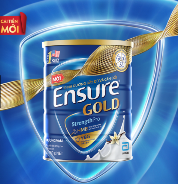 Sữa Bột Abbott EnSure Gold Hương Vani lon 850g