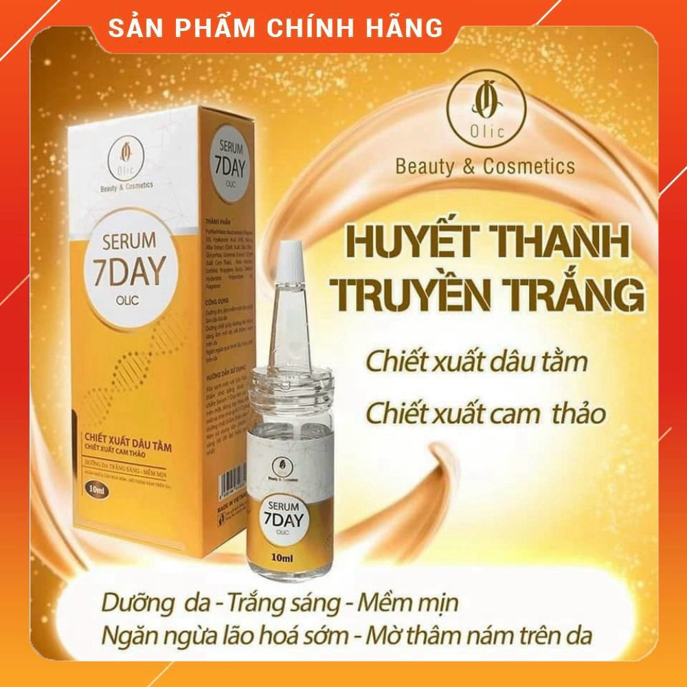 [Hcm]Serum 7 Day Olic Chính Hãng (Huyết Thanh Truyền Trắng 7 Ngày Hiệu Quả) - Sr7 10Ml