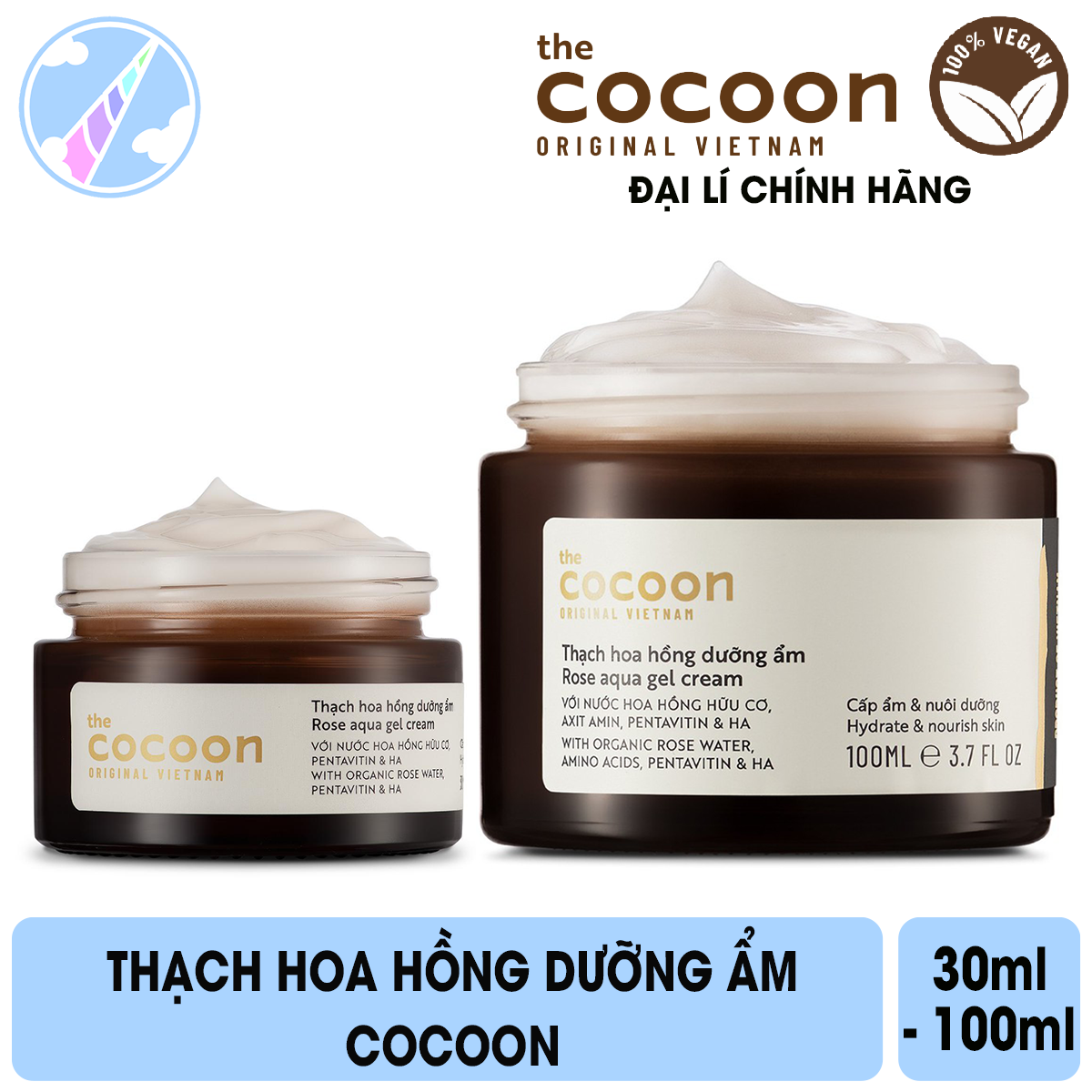 [Hcm]Thạch Hoa Hồng Dưỡng Ẩm Cocoon