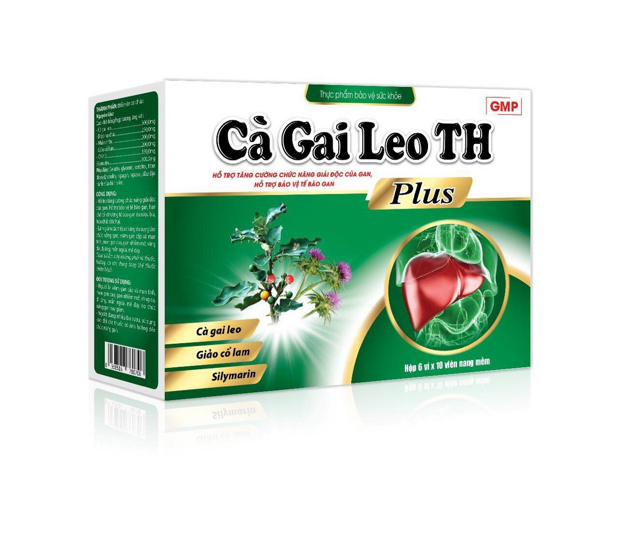 Viên Uống Giải Độc Gan Cà Gai Leo Th - Thành Phần 100% Thảo Dược Giúp Thải Độc Gan Thanh Nhiệt Hạ Men Gan Tăng Cường Chức Năng Gan Hiệu Quả - Hộp 60 Viên Chuẩn Gmp