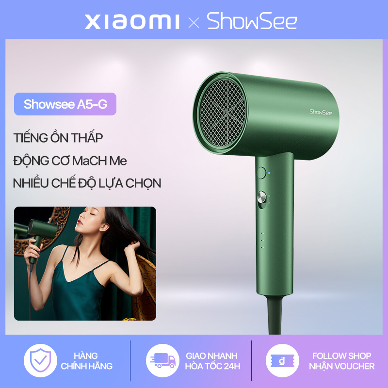 Xiaomi ShowSee Máy sấy tóc Anion Chăm sóc tóc bằng ion âm Làm khô nhanh Máy sấy tóc A5-R / A5-G