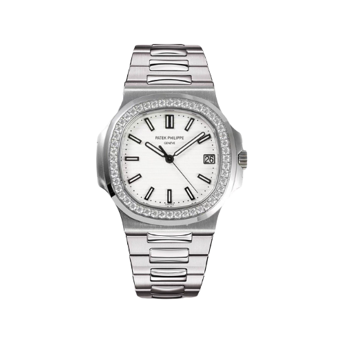 Đồng hồ nam Patek Philippe Nautilus 5711.BBD mặt kính Mineral chống xước viền đinh đá chống nước dây