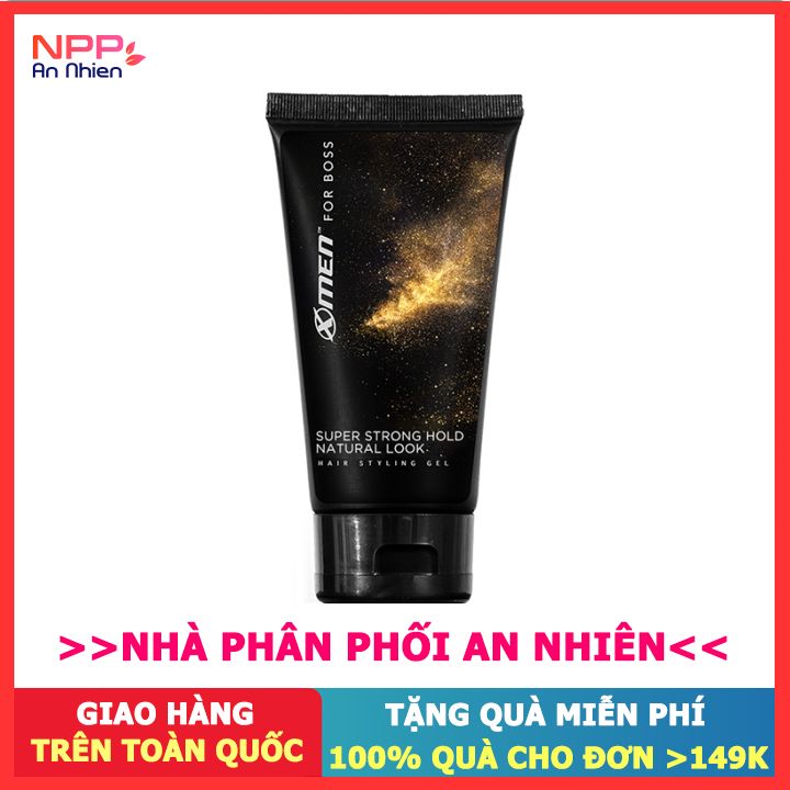 Keo vuốt tóc X-Men For Boss Gel SUPER STRONG HOLD NATURAL LOOK 150g - NPP AN NHIÊN