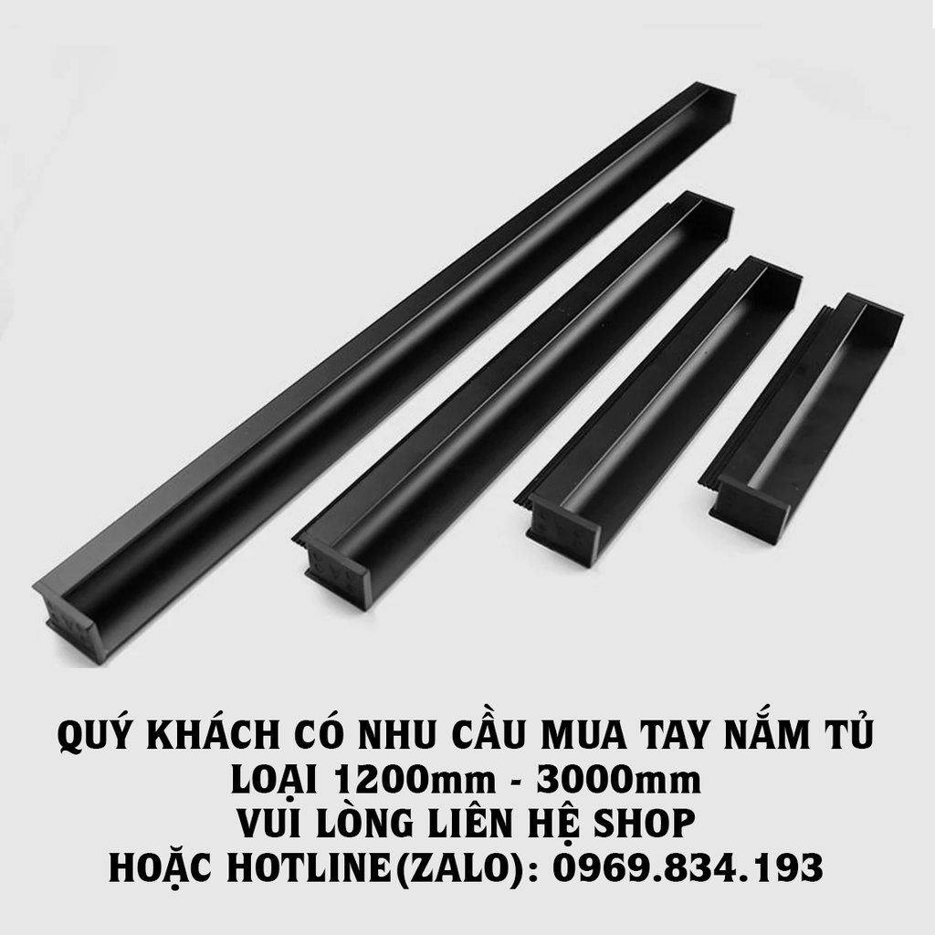 Tay Nắm Âm Cửa Lùa Chất Liệu Nhôm Cao Cấp Tay Cầm Tủ Bếp Ngăn Kéo Tủ Quần Áo BLUKA 1068